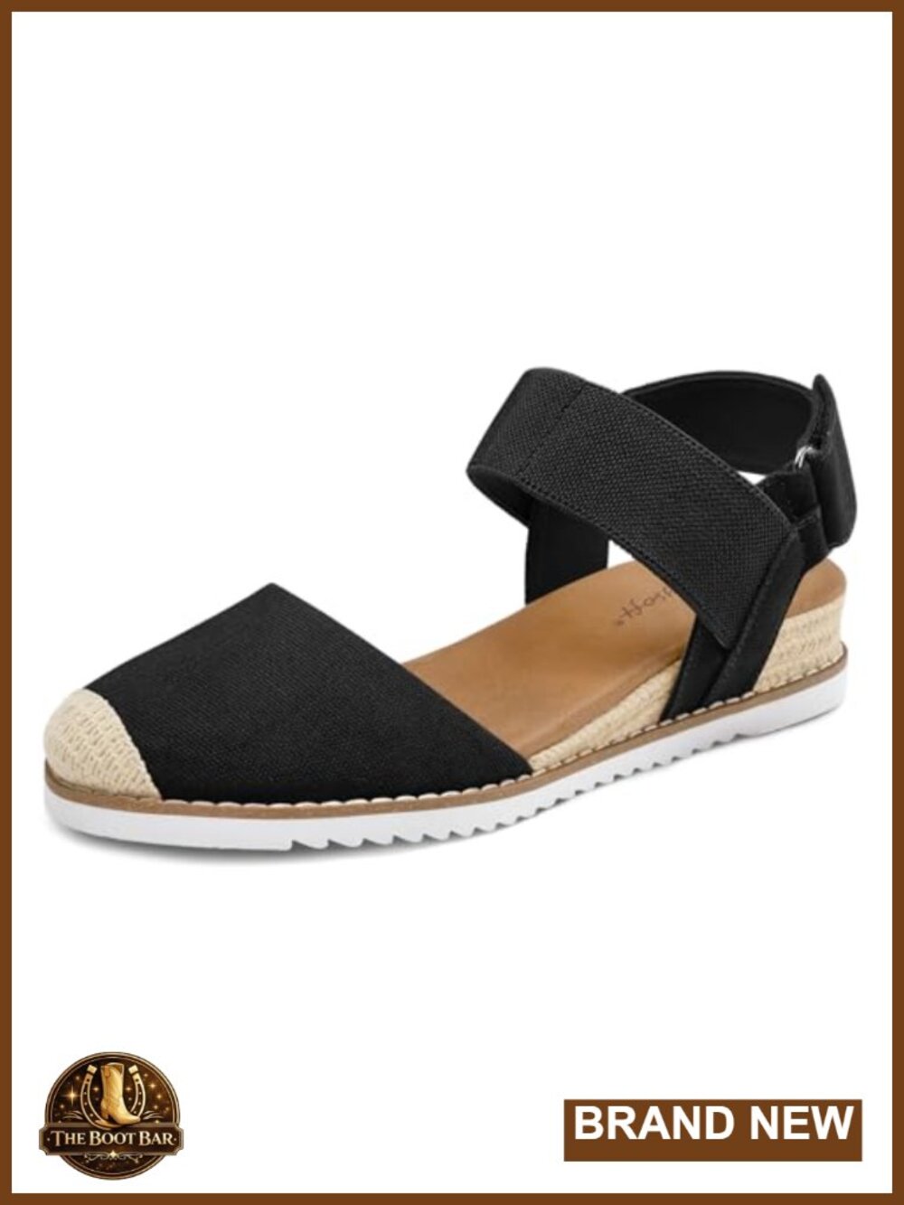 Closed Toe Espadrille Wedge Sandals with Ankle Strap
